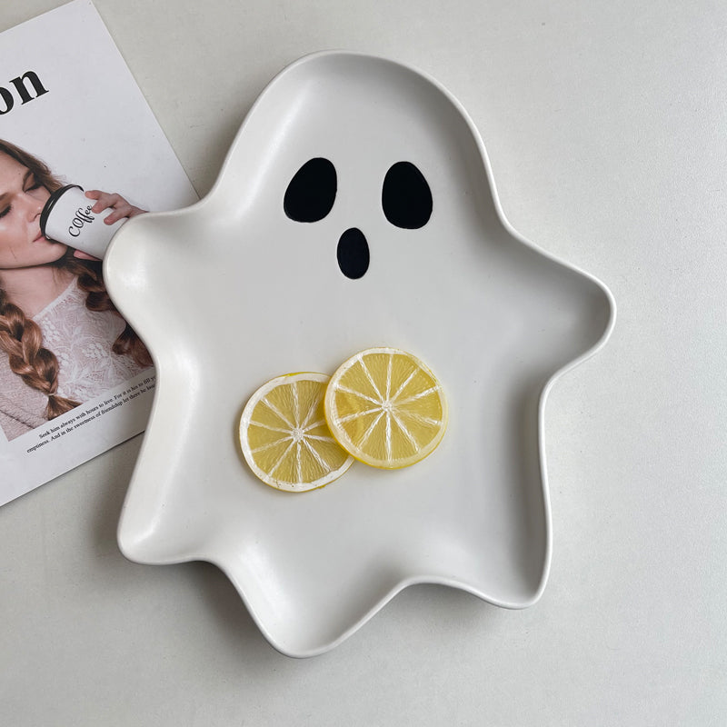 Cute Ghost Shaped Breakfast Salad Plates