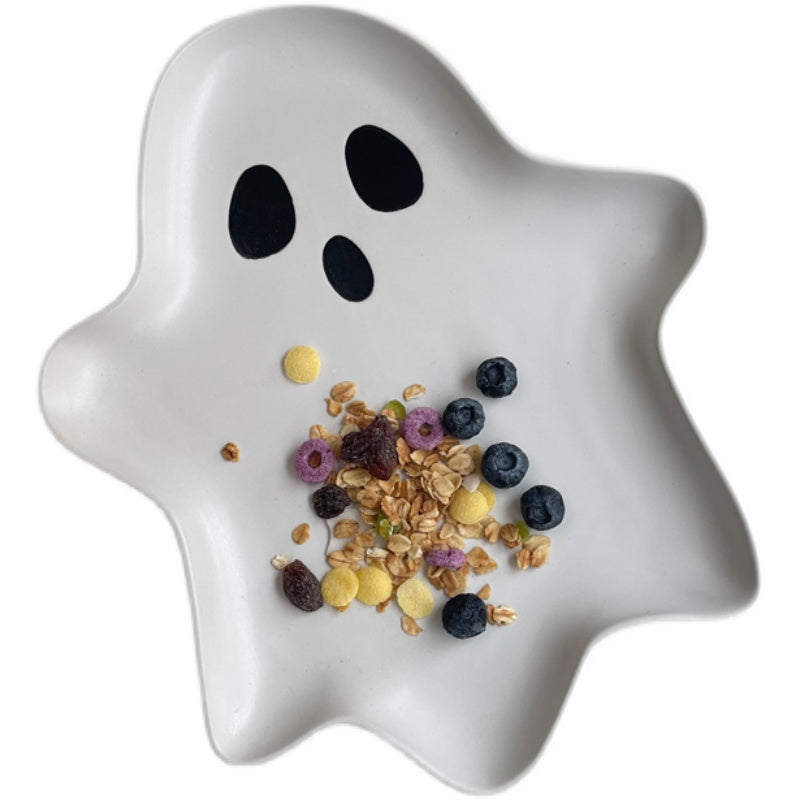 Cute Ghost Shaped Breakfast Salad Plates