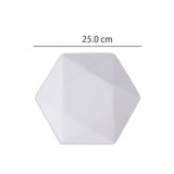 Irregular household ceramic plates