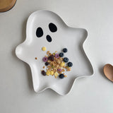 Cute Ghost Shaped Breakfast Salad Plates