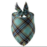 Plaid Tassel Triangle Scarf Pet Dog Pet